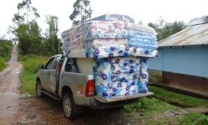 Matratzen für das Internat in Colcamar