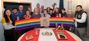 Das Alianza-Gremium für Chachapoyas Anfang März 2020 mit Faviola Merino Cubas (links), Dritter von links: Andreas Haag, rechts daneben Elvia und ganz rechts Victor Rubio, die Internatseltern aus Chachapoyas